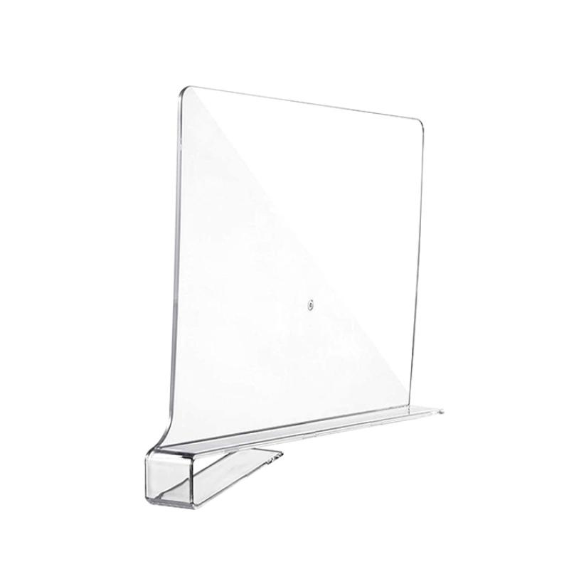 clear plastic shelf divider - model L