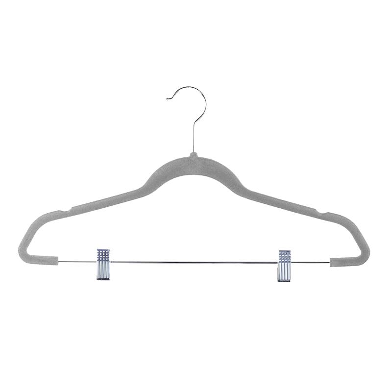 calma velvet hanger with metal clips 44.5cm - 3pcs set