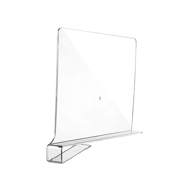 clear plastic shelf divider - model L