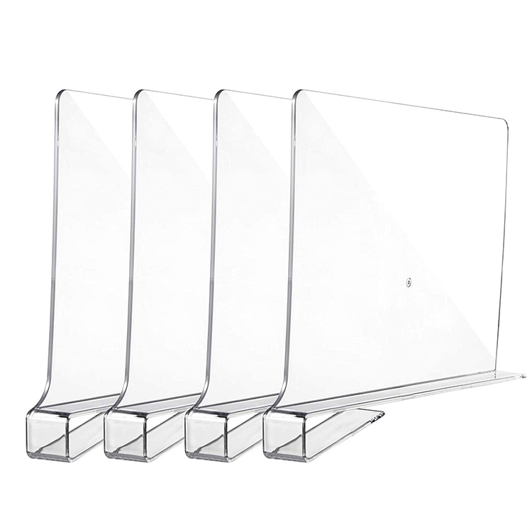 clear plastic shelf divider - model L