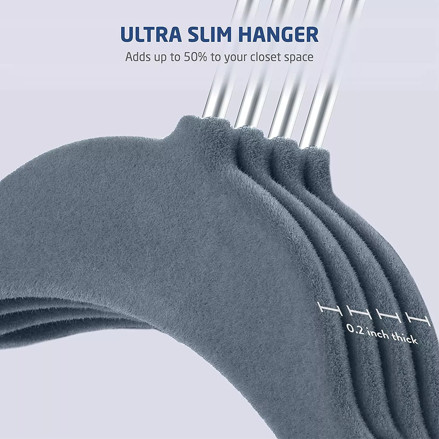 calma velvet hanger 44.5cm - 5pcs set