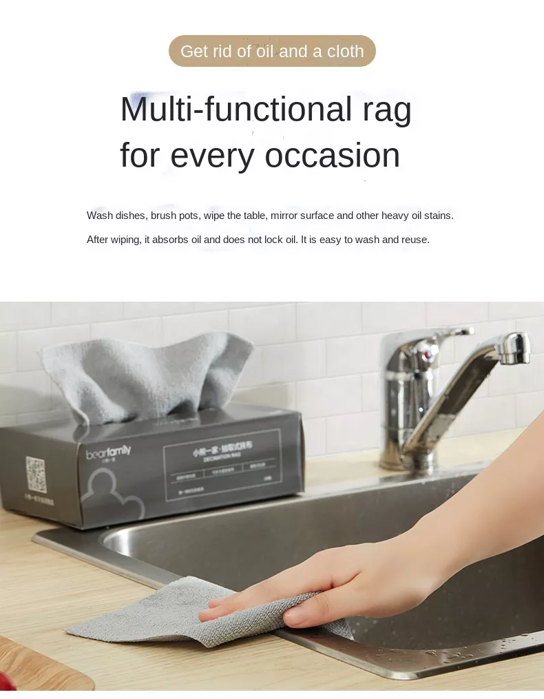 microfiber grey cloth cleaning rags box - 20 pcs