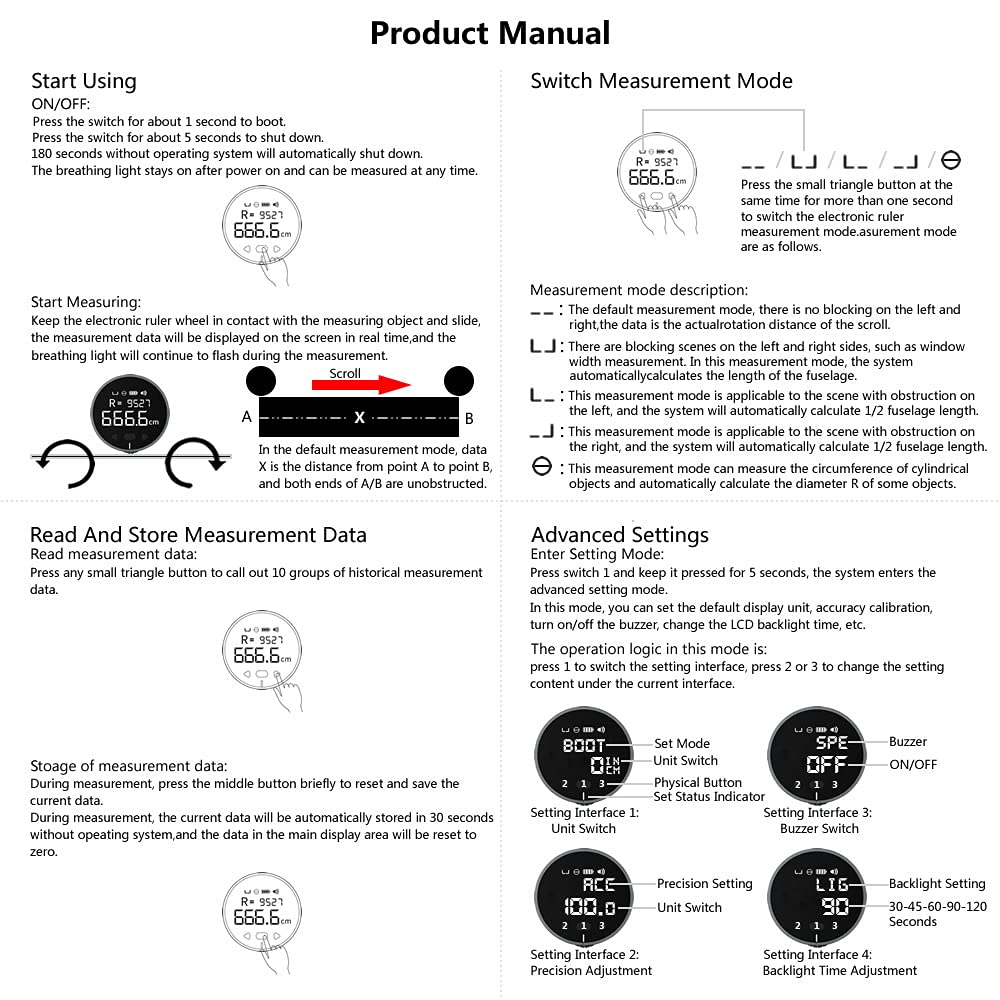 q small electronic measurement tape ruler