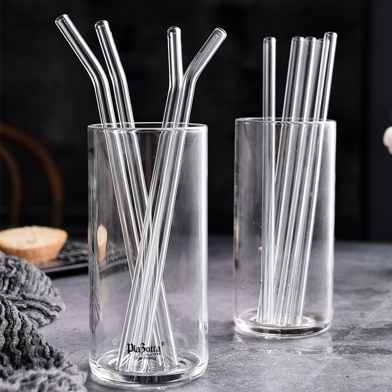 glass straw set - transparent