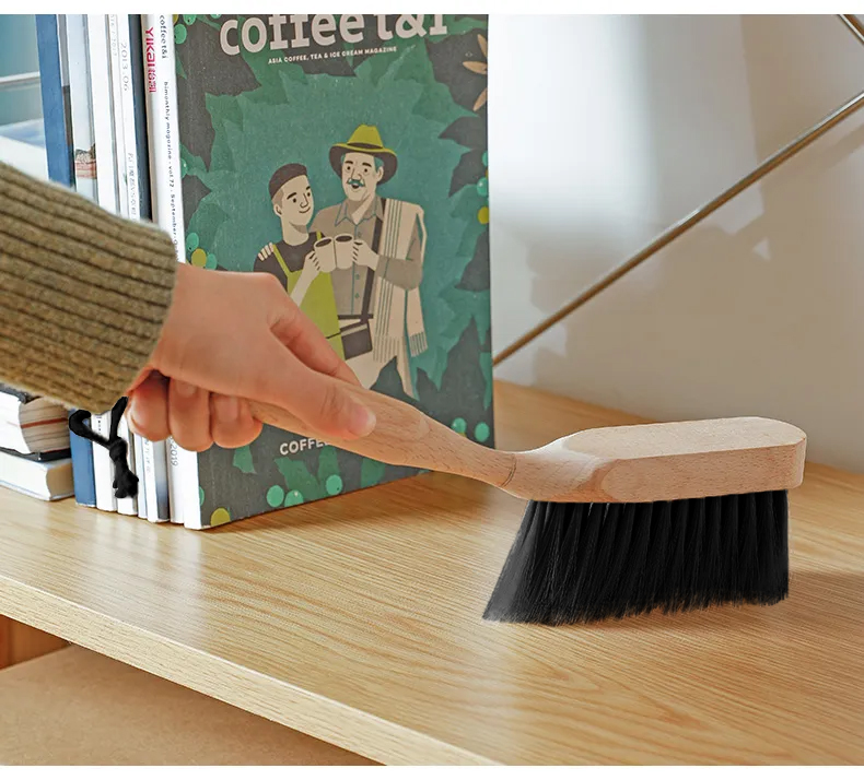 Wooden dustpan set