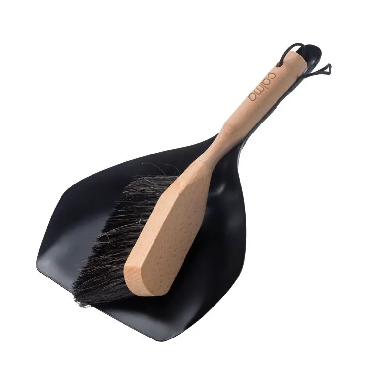 Wooden dustpan set