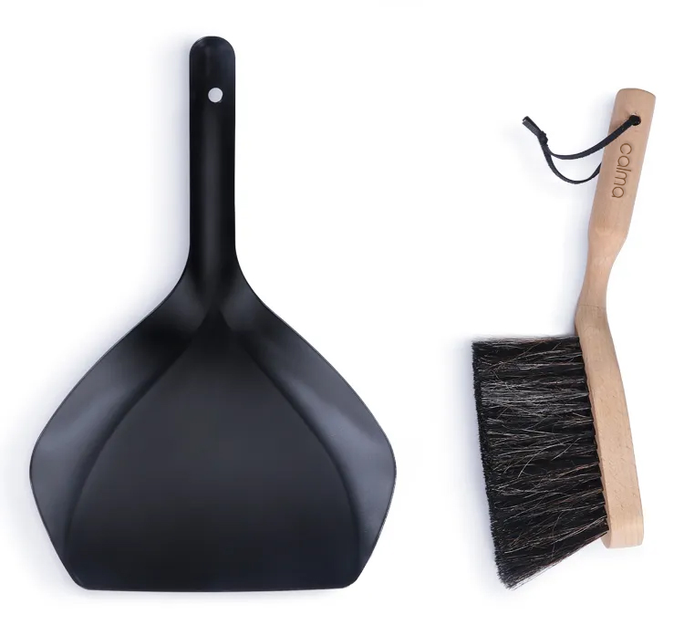 Wooden dustpan set