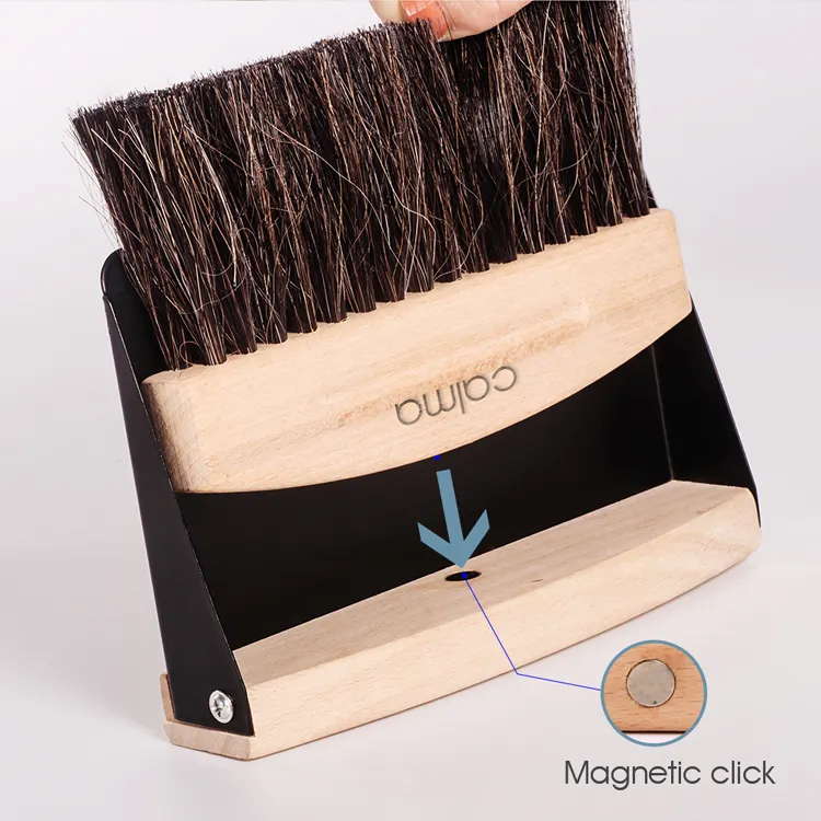 Mini wooden dustpan set