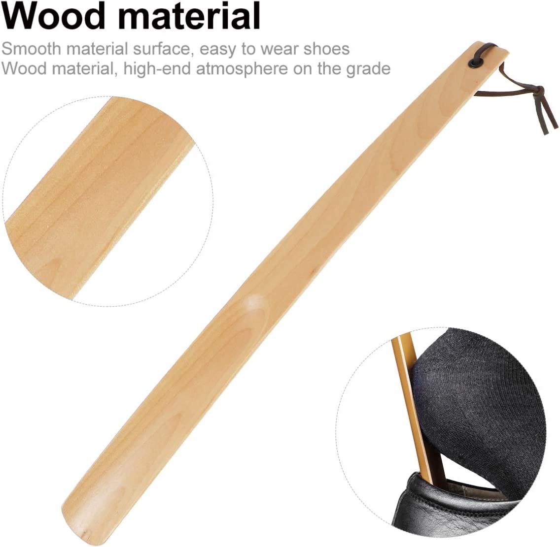 Long wooden Shoe horn