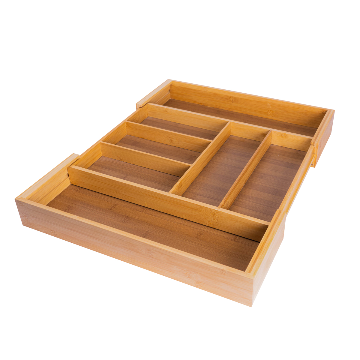 calma bamboo expandable drawer organizer