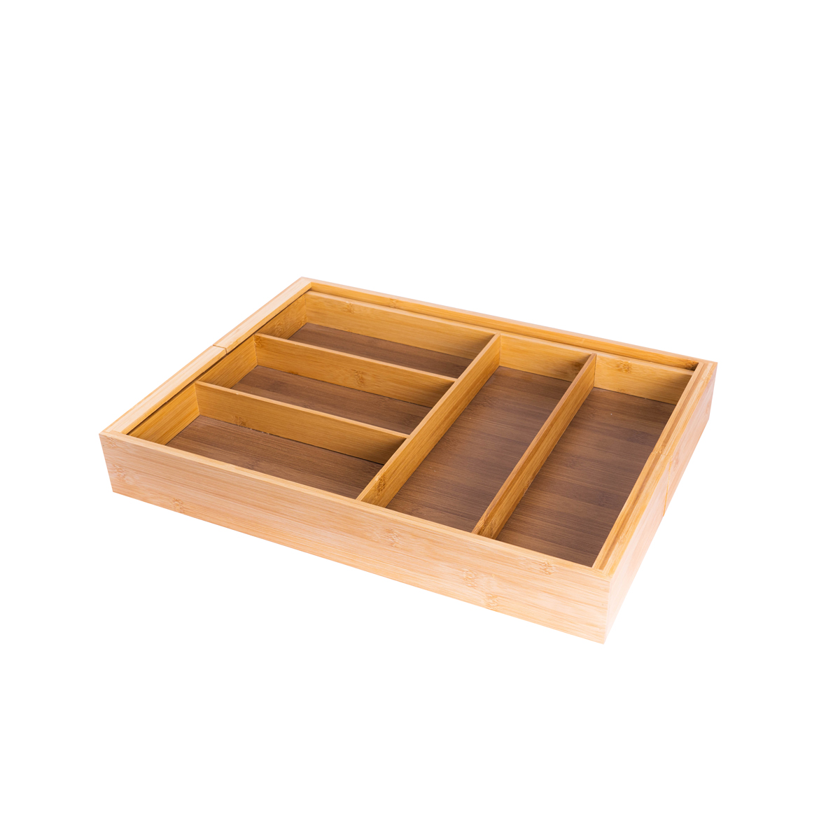 calma bamboo expandable drawer organizer