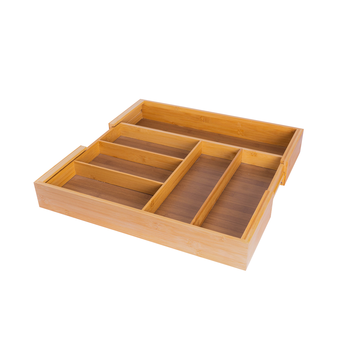 calma bamboo expandable drawer organizer